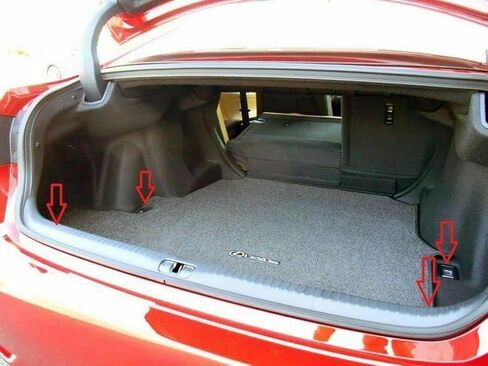 Trunk Organizer Cargo Net for Lexus RC350 & RC F 2015-2023 – Floor Style Cargo Net for Sedan - Premium Mesh Car Trunk Organizer Vehicle Carrier Storage - Compatible with RC350 & RC F in Saudi Arabia