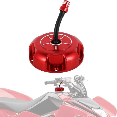 ATV Gas Cap CNC for Recon 250 TRX250 TRX250EX TRX250TM TRX250X TRX90 TRX90EX TRX90X Rancher 350 400 Foreman 450 500 Rubicon 500 Rincon 650 680 Black in Saudi Arabia