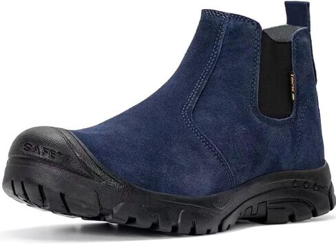 Steel Toe Boots for Men Slip-Resistant & Waterproof, Slip On Steel Toe Boots for Women Comfortable with Kevlar Midsole for Work, Construction, Hiking, Outerdoor in Saudi Arabia