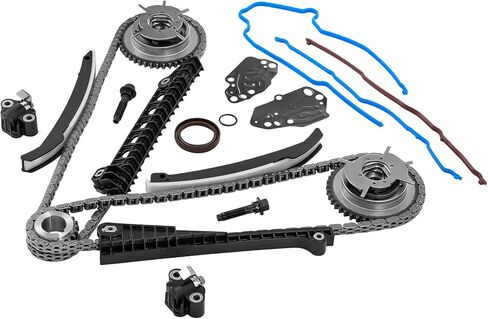 مجموعة سلسلة توقيت المحرك 5.4 لتر V8 مع كام فيزر متوافقة مع Ford 2005-2014 F-150 F-250 F-350 Super Duty Expedition، متوافقة مع Lincoln Navigator Mark LT، 3R2Z-6A257-DA in Saudi Arabia