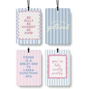 Pink Western Car Air Freshener 4 Pcs Coconut Scented, Coquette Preppy Pink Cowgirl Car Accessories Mirror Decor for Women, How Lucky are We Hanging Air Freshener for Cars Closet Drawer Books in Saudi Arabia