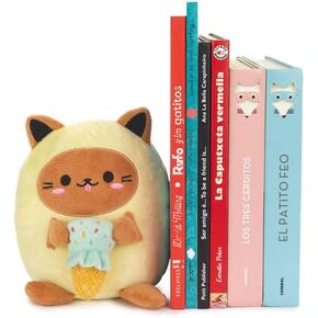 Balvi Kawaii Minty Bookends Yellow Cat Ice Lover Polyester in Kuwait