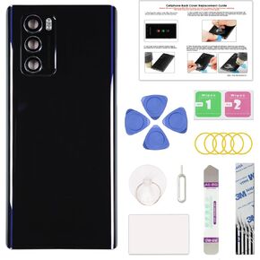 Compatible with LG Wing 5G Back Cover Replacement, Wing 5G LMF100N LM-F100 Back Housing Door with Pre-installed Camera Lens for All Carriers, Includes Repair Tools & Instruction, Aurora Gray in Kuwait