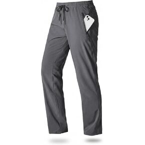 بنطال رياضي خفيف الوزن للرجال بخصر مطاطي للمشي لمسافات طويلة ومقاوم للماء وسريع الجفاف مع جيوب بسحاب in Kuwait