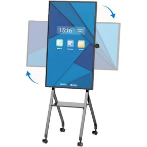 TIBURN Flip Board 55 بوصة S2 لوحة ذكية، 4K UHD لوحة بيضاء ذكية مع TIBURN HQ Eyes S2 كاميرا تأطير تلقائية، لوحة ذكية دوارة قابلة للتكيف، لوحة رقمية للمنزل والعمل مع حامل in Kuwait