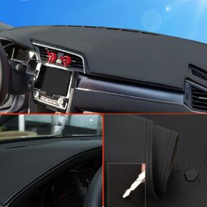 1pcs Non-Slip Leather Dash Covers Dashboard Cover Dash Mat Dashboard Mat Dash Carpet Black Color Custom fit for Ford Fusion 2013 2014 2015 2016 2017 2018 2019 2020 2021 in Kuwait