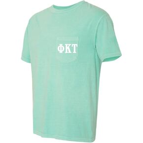 Phi Kappa Tau Fraternity Comfort Colors Pocket T-Shirt in Saudi Arabia