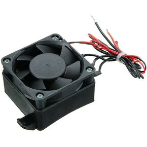 Portable Space Heater, 100W 12V Constant Temperature PTC Electric Fan Heater for Car Small Space Heating Incubator(COLOR:Black) in Kuwait