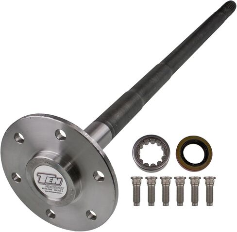 TEN Factory MG27129 Bolt Pattern Spline Drive Axle Shaft Assembly لـ GM 8.625، 10-Bolt 30 Spline 33.56 بوصة الطول 6x5.5 - يناسب كاديلاك شيفروليه جي إم سي يوكون Rep. GM 12471369، Alloy USA 17129، 447-2457 in Saudi Arabia