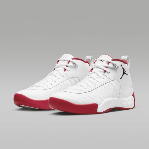 Jordan Jumpman Pro Men's Shoes (White/True Red/Metallic Silver/Black) in Saudi Arabia