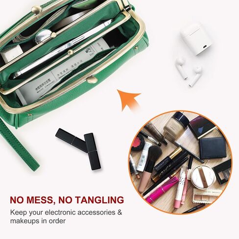 CONTACTS Full Grain Leather Kiss Lock Clutch Purse for Women Evening Clutch Bag Kiss Clasp Handbag in Saudi Arabia
