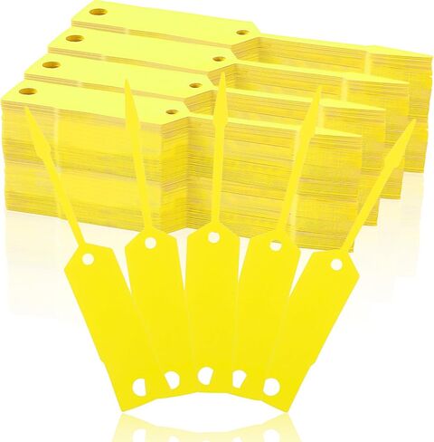 Self Locking Arrow Key Tag, 1000 Pieces (Yellow) - Size 4 1/2" x 3/4" Plastic Arrow ID Key Labels Tags Car Parts Tags Key Ring Repair Labels for Office Automotive Shop Supplies in Saudi Arabia