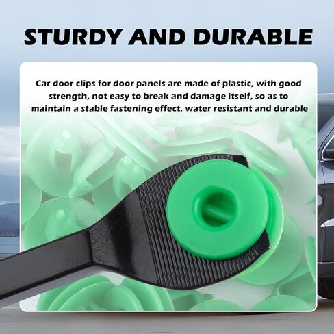 100PCS Door Panel Clips OEM#6503204,Door Clips for Doors Panels Secure Fastening Compatible with Jeep Dodge Chrysler,Doors Panel Retainer Clip Kit with Car Trim Removal Tool in Saudi Arabia