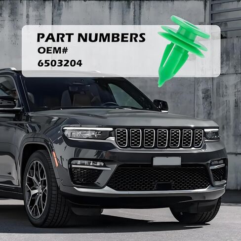 100PCS Door Panel Clips OEM#6503204,Door Clips for Doors Panels Secure Fastening Compatible with Jeep Dodge Chrysler,Doors Panel Retainer Clip Kit with Car Trim Removal Tool in Saudi Arabia