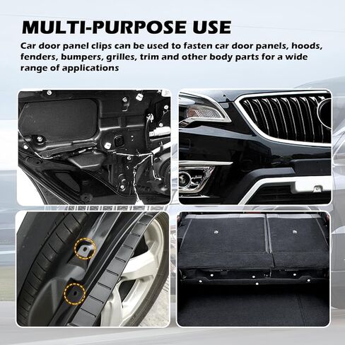 100PCS Door Panel Clips OEM#6503204,Door Clips for Doors Panels Secure Fastening Compatible with Jeep Dodge Chrysler,Doors Panel Retainer Clip Kit with Car Trim Removal Tool in Saudi Arabia