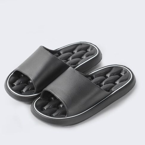 Women's Quick-Drying Shower Slides - Non-Slip Thick Sole Bathroom Slippers, Soft Lightweight Open-Toe Sandals for Indoor & Poolside Use in Kuwait