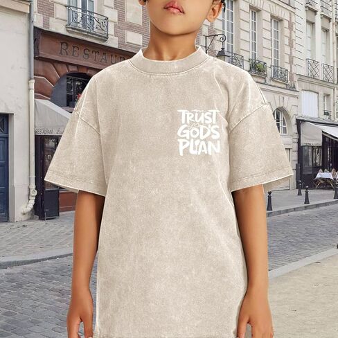 Christian Shirts for Boys Jesus Faith Shirt Kids God Religious Tshirt Bible Verse Tee Graphic Tees Acid Wash Tshirts in Saudi Arabia