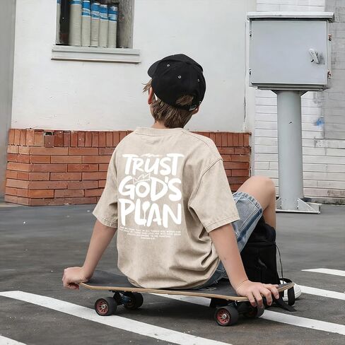 Christian Shirts for Boys Jesus Faith Shirt Kids God Religious Tshirt Bible Verse Tee Graphic Tees Acid Wash Tshirts in Saudi Arabia