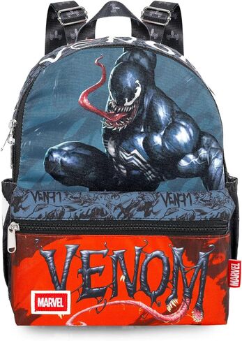 مجموعة حقيبة ظهر صغيرة من Venom - حزمة مع حقيبة ظهر صغيرة من Spiderman مقاس 13 بوصة بالإضافة إلى ملصقات، المزيد | حقيبة صغيرة من Venom للأطفال والأولاد والمراهقين والبالغين in Saudi Arabia