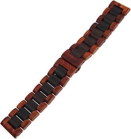 حزام ساعة معدني خشبي 20 مم 22 مم سوار معصم بديل عالمي مناسب للساعة الذكية كوارتز ساعة رجالية نسائية إكسسوارات معصمه in Kuwait