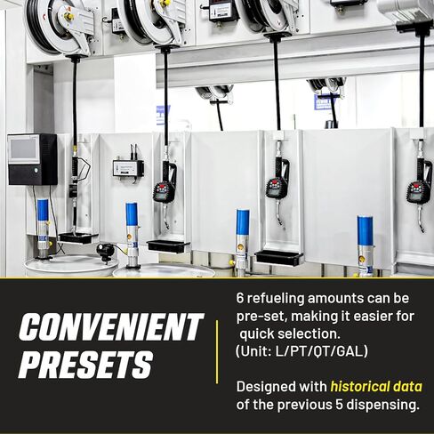 Goodyear Digital Oil Preset Meter with Auto Tip, High-Precision Fluid Dispenser, 1/2" NPT, 0.5% Accuracy, for Oils and Fluids, 1-35L/min, 12-1000psi in Saudi Arabia