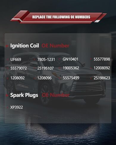 OKLPF Ignition Coil Pack UF669 with 4 Spark Plugs,Compatible with Chevrolet Cruze Limited Sonic Trax Volt Buick Encore CADILLAC ELR 2011-2019 1.4L 1.8L,Sets of 1 in Saudi Arabia