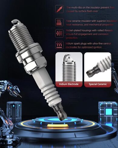 OKLPF Ignition Coil Pack UF669 with 4 Spark Plugs,Compatible with Chevrolet Cruze Limited Sonic Trax Volt Buick Encore CADILLAC ELR 2011-2019 1.4L 1.8L,Sets of 1 in Saudi Arabia