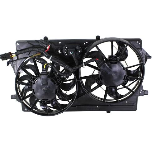 مجموعة مروحة تبريد الرادياتير البديلة تناسب Ford Focus 2000-2002 2.0L I4 للموديلات ذات تكييف الهواء - هاتشباك (4 أبواب) in Saudi Arabia