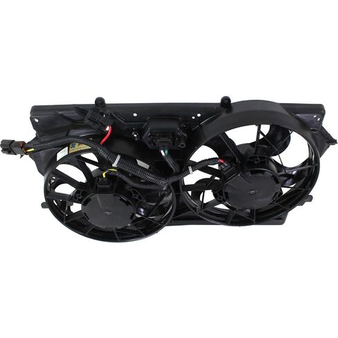 مجموعة مروحة تبريد الرادياتير البديلة تناسب Ford Focus 2000-2002 2.0L I4 للموديلات ذات تكييف الهواء - هاتشباك (4 أبواب) in Saudi Arabia