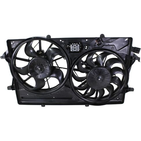 مجموعة مروحة تبريد الرادياتير البديلة تناسب Ford Focus 2000-2002 2.0L I4 للموديلات ذات تكييف الهواء - هاتشباك (4 أبواب) in Saudi Arabia