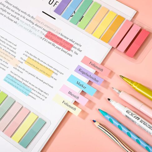 1000Pcs Sticky Index Tabs, Colored Book Sticky Tabs for Notebooks Repositionable Page Tabs for Notebooks File Classification in Saudi Arabia