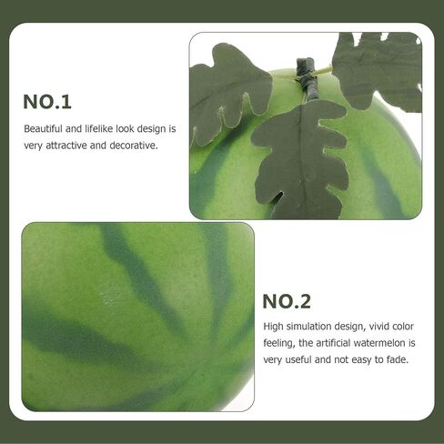 Toyvian Simulated Watermelon Fruit Model Faux Watermelon Slice Artificial Foam Decoration for Photography Home Kitchen and Fruit Shop Display in Saudi Arabia