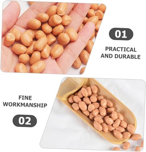 1bag Artificial Groundnut Kernels Fake Peanut Models for Photography Props Realistic Simulation Nuts for Home Decor and Events for Displays and Craft Projects in Saudi Arabia