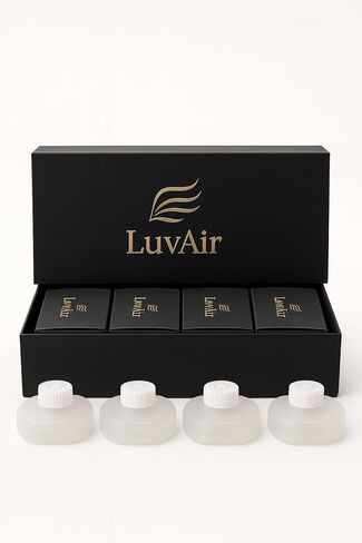 Empty Refill Cartridge Set of 4 for Car Diffuser | Reusable Replacement Bottles for LuvAir Aroma Diffuser in Saudi Arabia