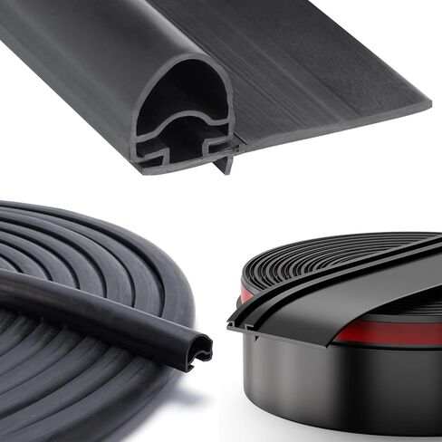 Combo RV Slide Out Seal Black Rubber 018-312-EKD & 018-341 EK, 1' x 15/16' x 35' D-Seal Wiper & 1/2' x 2.75' x 35’ Seal Base in Saudi Arabia