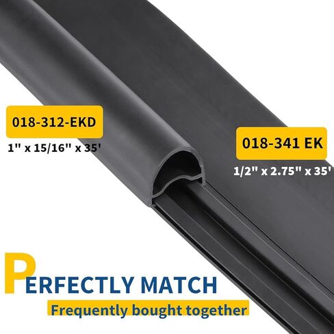 Combo RV Slide Out Seal Black Rubber 018-312-EKD & 018-341 EK, 1' x 15/16' x 35' D-Seal Wiper & 1/2' x 2.75' x 35’ Seal Base in Saudi Arabia