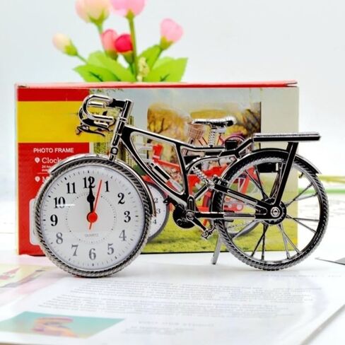 1pc Fashion Tide Retro European and American Bicycle Alarm Clock Set Table Clock in Saudi Arabia