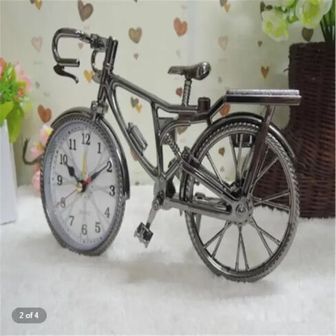 1pc Fashion Tide Retro European and American Bicycle Alarm Clock Set Table Clock in Saudi Arabia