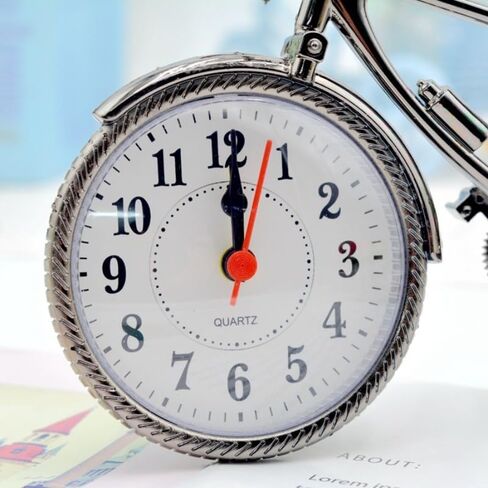 1pc Fashion Tide Retro European and American Bicycle Alarm Clock Set Table Clock in Saudi Arabia