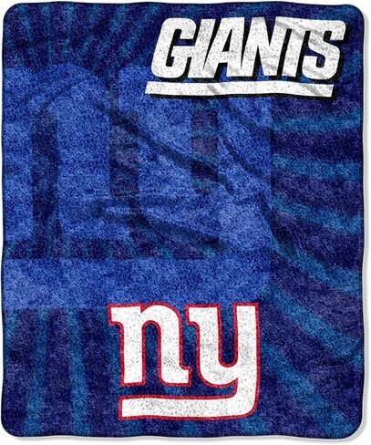 The Northwest Company NFL Denver Broncos Sherpa Throw Blanket, 50" x 60", Strobe in Saudi Arabia