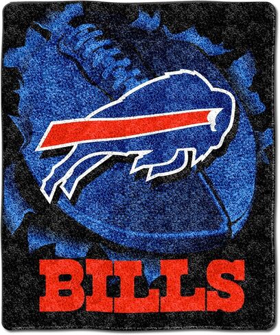 The Northwest Company NFL Denver Broncos Sherpa Throw Blanket, 50" x 60", Strobe in Saudi Arabia