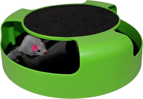 Cat Scratching Toy with Scratcher Board and Fish Aquarium Design, Fun and Exciting Catnip Cat Toy, Floppy Fish Toy with Feathers and Catnip Included in Kuwait