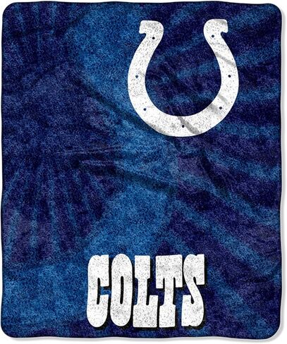 The Northwest Company NFL Denver Broncos Sherpa Throw Blanket, 50" x 60", Strobe in Saudi Arabia