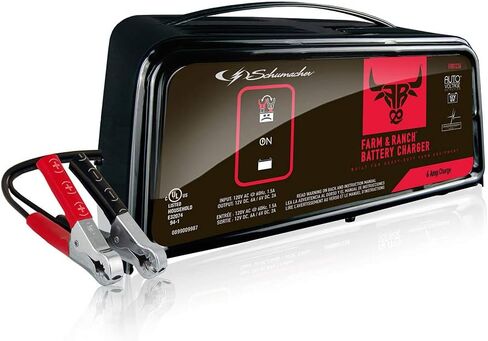Schumacher Electric Farm and Ranch Battery Charger and Maintainer, FR01236, 3-in-1, Fully Automatic, 6 Amps, 6 Volt, 12 Volt, for Car, SUV, Truck, Marine, and Farm Equipment Batteries in Saudi Arabia