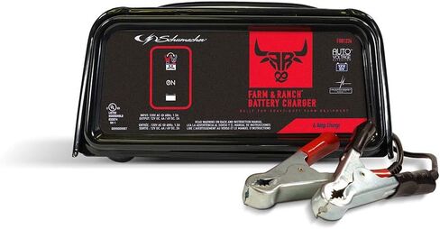 Schumacher Electric Farm and Ranch Battery Charger and Maintainer, FR01236, 3-in-1, Fully Automatic, 6 Amps, 6 Volt, 12 Volt, for Car, SUV, Truck, Marine, and Farm Equipment Batteries in Saudi Arabia