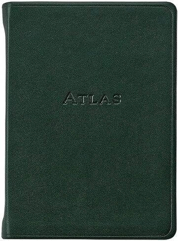 Graphic Image The Traveler's Atlas - Leather Travel Organizer Green - Premium Travel Accessories - Made in USA Quality Leather - Made in USA in Saudi Arabia