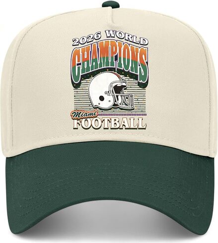 Miami Football Hat | Premium Vintage Trucker Hat with Adjustable Snapback for Men and Women in Saudi Arabia