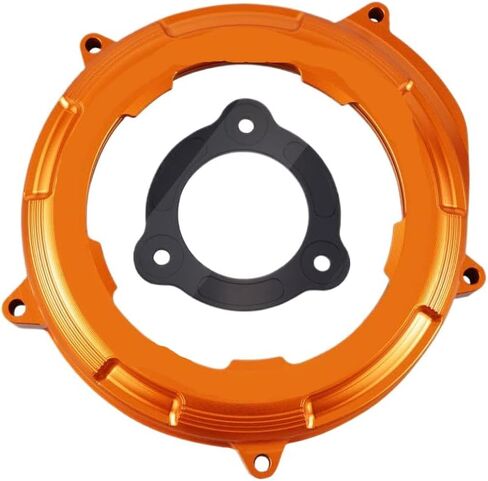 Compatible with 1050 1090 1190 1290 Adventure R S T 2017 2024 Clear Engine Clutch Cover Pressure Plate 1290 Super R GT EVO 2014 2024(Orange) in Saudi Arabia
