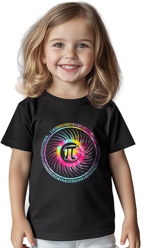 طفل بي يوم قميص بنين بنات سعيد 3.14 فطيرة يوم تي شيرت للأطفال مضحك القمم الجرافيك الرياضيات المحملة قصيرة الأكمام 2-8T in Kuwait