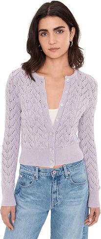 Free People, Womens, Pretty in Pointelle Cardi in Saudi Arabia